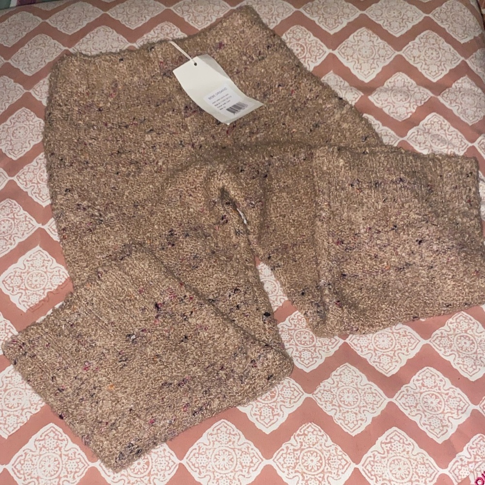 Bebe Organic NWT Cozy Wool Cotton Textured Pants | Size 6 Kids